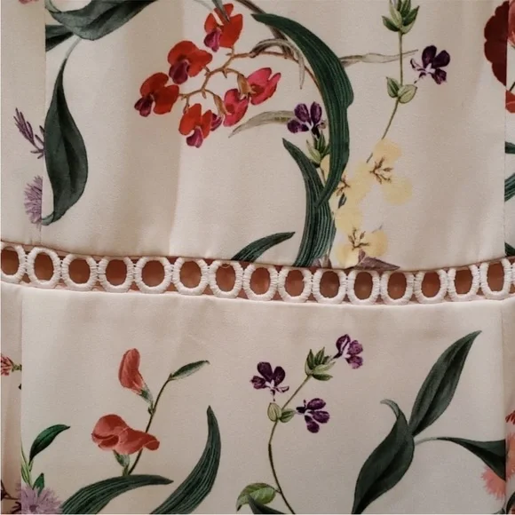 Size S women Keepsake The Label Pink Floral Embroidered Cut Out Dress date night - Picture 6 of 8